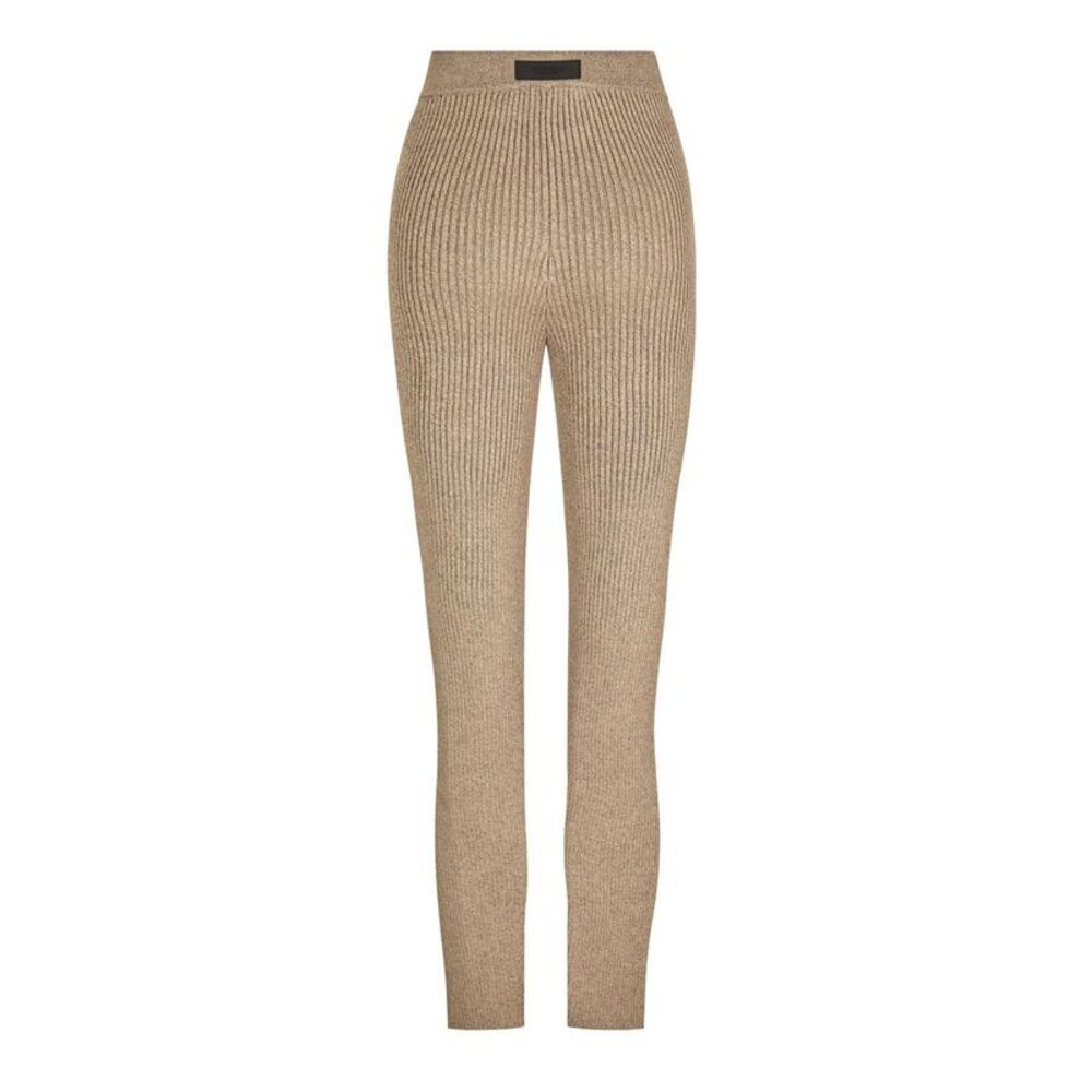 Essentials Womens/Ladies Ribbed Leggings / Heather Grey